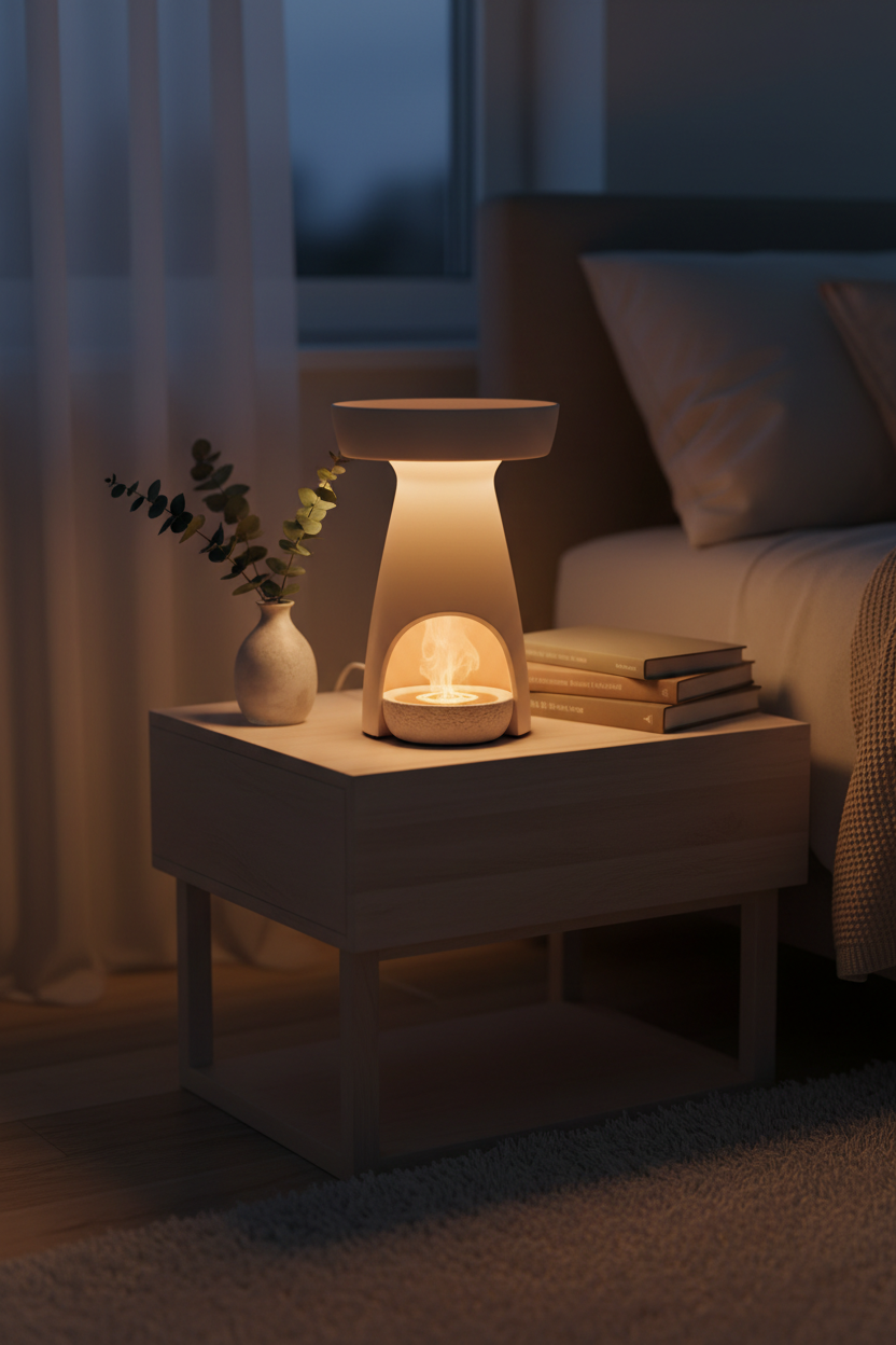 Dimmable Wax Warmer Lamp Lifestyle